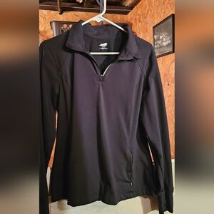 Black Quarter-Zip Pullover